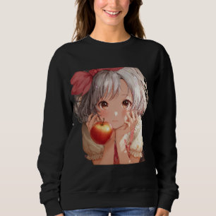 cute moe anime character portrait sweatshirt