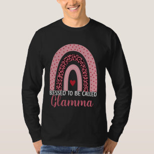 Cute Mom Grandma Blessed To Be Called Glamma Leopa T-Shirt