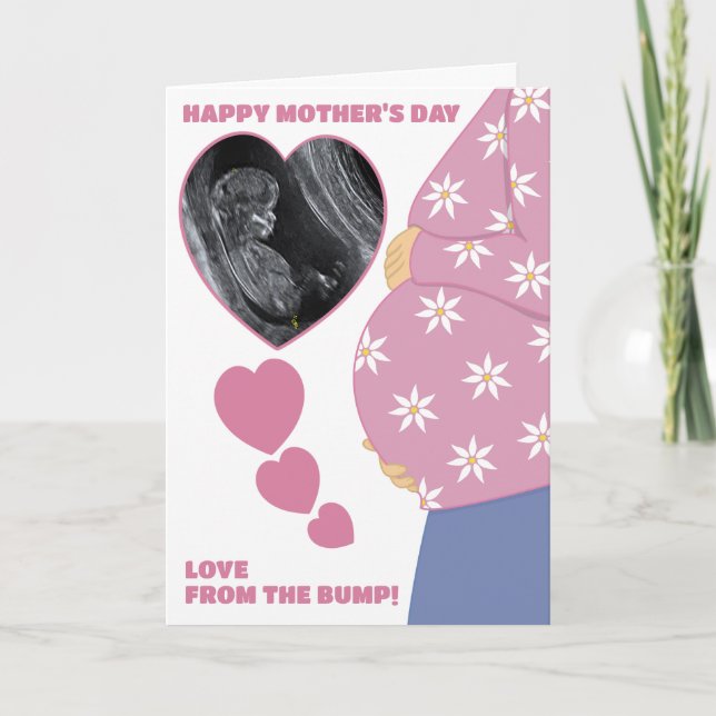Cute Mom To Be Mother's Day Card (Front)