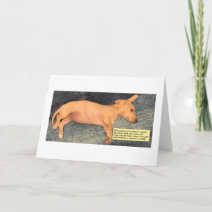 Cute Moment for Myself Dachshund Card