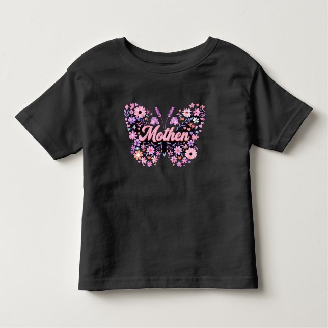 Cute Mommy Love Graphic Tee for Kids (Front)