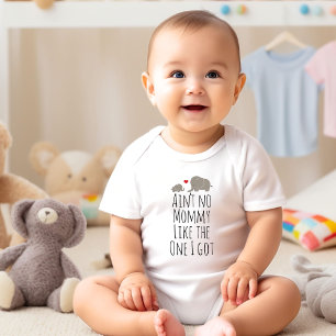Cute Mommy's Baby Elephants Bodysuit