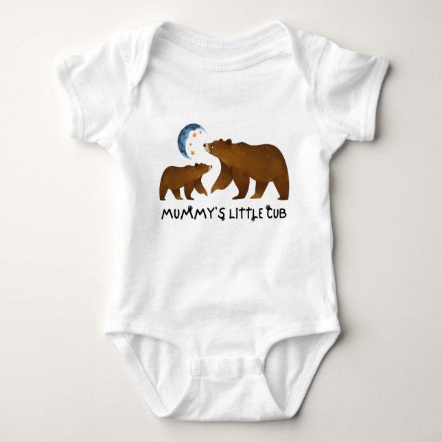 Cute Mommy's Little Cub Baby Bodysuit (Front)