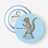 Cute mongoose cartoon illustration
