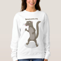 Cute mongoose cartoon illustration