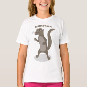 Cute mongoose cartoon illustration T-Shirt