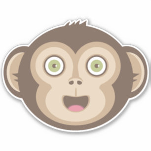 Cute Monkey - Adorable Chimpanzee Happy Face 