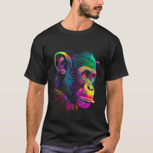 Cute Monkey Art Drawing Fun Cool Beautiful Gorilla T-Shirt