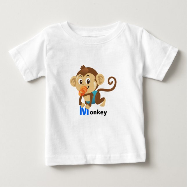 Cute monkey baby T-Shirt (Front)