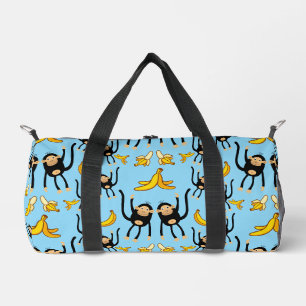 Cute Monkey Birthday Duffle Bag