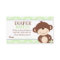 Cute Monkey Boy Baby Shower Diaper Raffle