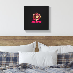 Cute Monkey Canvas Print