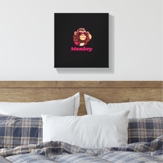 Cute Monkey Canvas Print