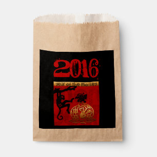 Cute Monkey Chinese Year Zodiac Birthday Favour Bags