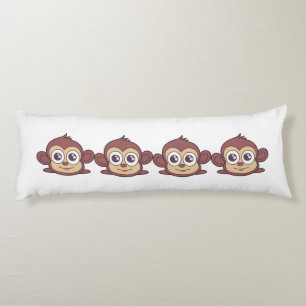 Cute monkey clipart body cushion