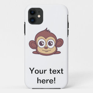 Cute monkey clipart Case-Mate iPhone case