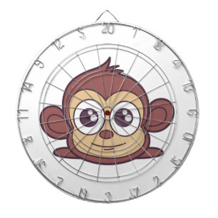 Cute monkey clipart dartboard