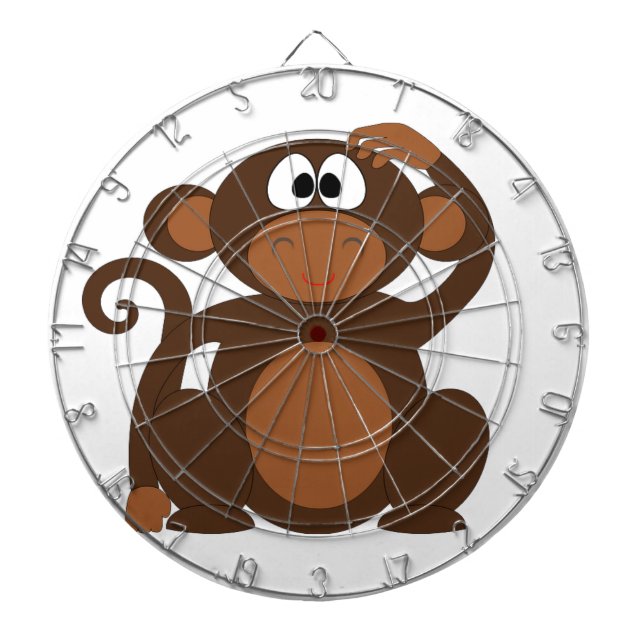 Cute Monkey Dartboard (Front)