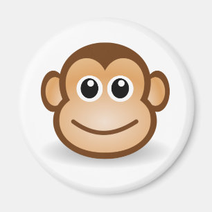 Cute Monkey Face Magnet