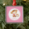 Cute Monkey Girl Baby's First Christmas Ornament