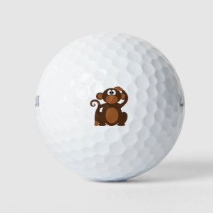 Cute Monkey Golf Balls