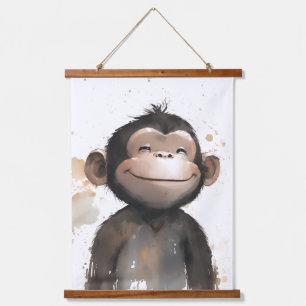 Cute Monkey Hanging Tapestry