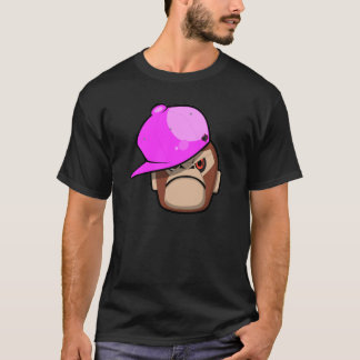 Cute monkey in pink apple style T-Shirt
