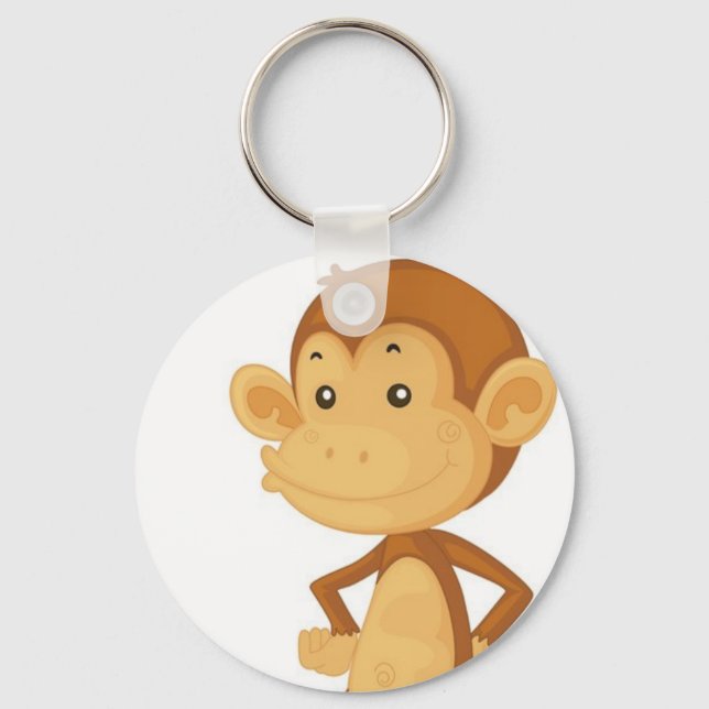 cute monkey key ring (Front)