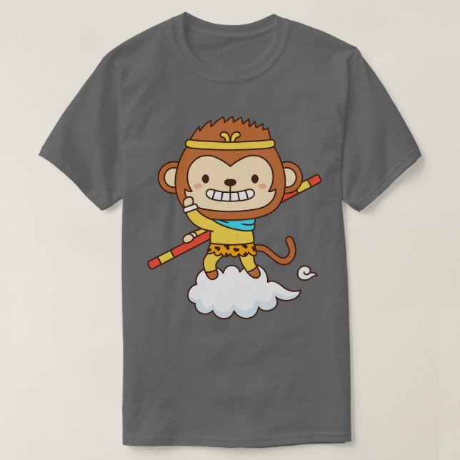 Cute Monkey King Sun Wukong T-Shirt (Design Front)