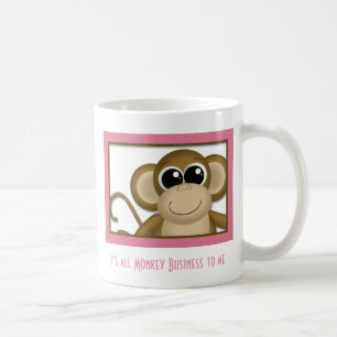 Cute Monkey Pink Mug