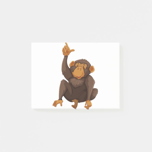 Cute monkey post-it notes (Front)
