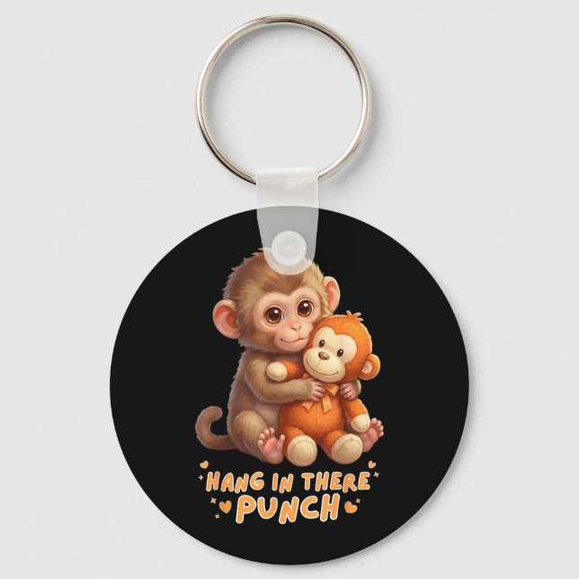 Cute Monkey Punch Baby Monkey Punch Team Punch Key Ring (Front)