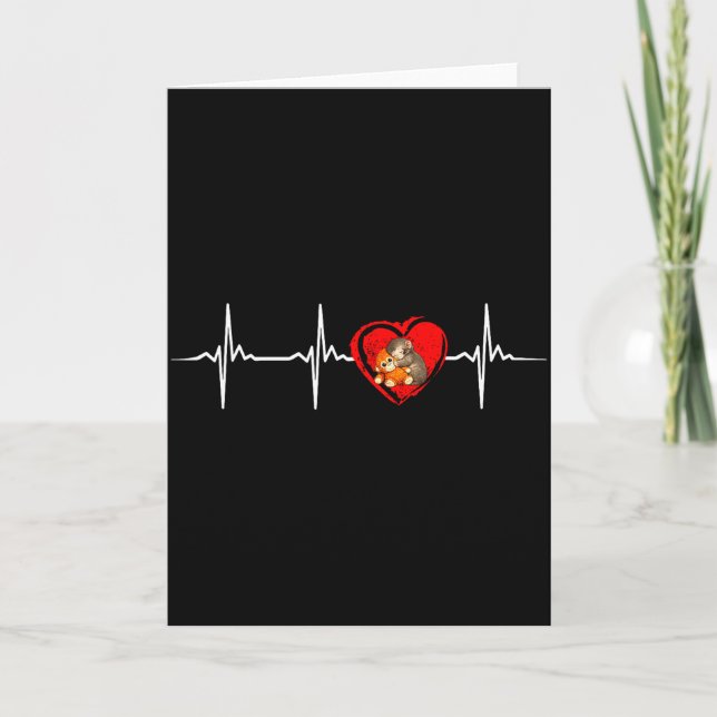 Cute monkey punch heartbeat - ultimately have to b card (Front)