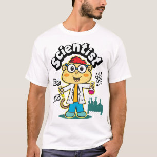 Cute monkey scientist T-Shirt