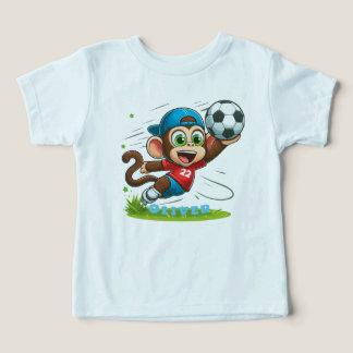Cute Monkey Soccer Player