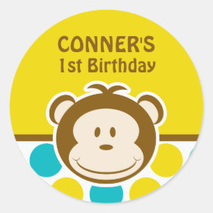 Cute Monkey Sticker