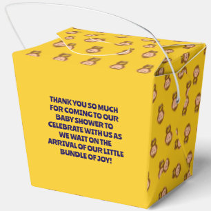 Cute Monkey Theme Boy Baby Shower  Favour Box