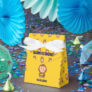 Cute Monkey Theme Boy Baby Shower  Favour Box