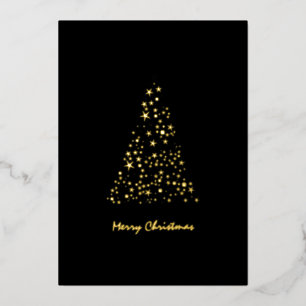 Cute Monochrome Brighty Stars Christmas