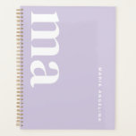 Cute Monogram Name Purple School Planner<br><div class="desc">This stylish planner is a must-have for pretty school supplies and back to school supplies. Perfect for school must haves, it fits right in with your school supplies highschool list. With its cute school supplies design, it’s an aesthetic school supplies essential. Ideal for middle school supplies and school supplies aesthetic...</div>