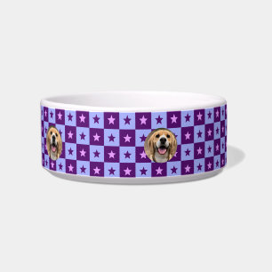 Cute Monogrammed Custom Name Dog Lover Gift Pet Bowl