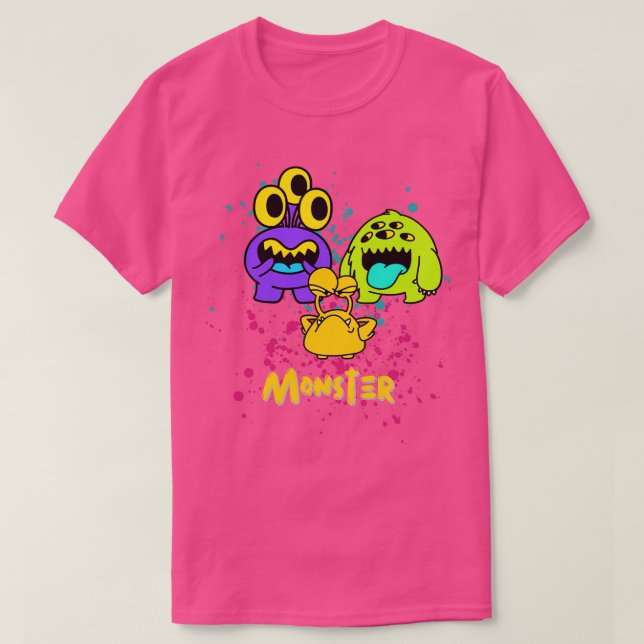 Cute Monster 3 T-Shirt (Design Front)