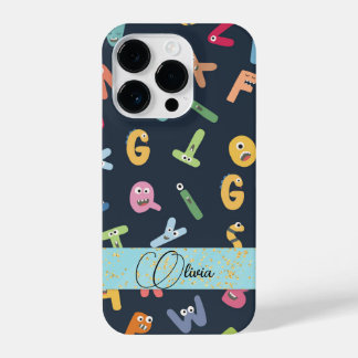 Cute Monster Alphabets   iPhone 14 Pro Case