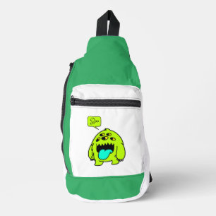 cute monster boo sling bag