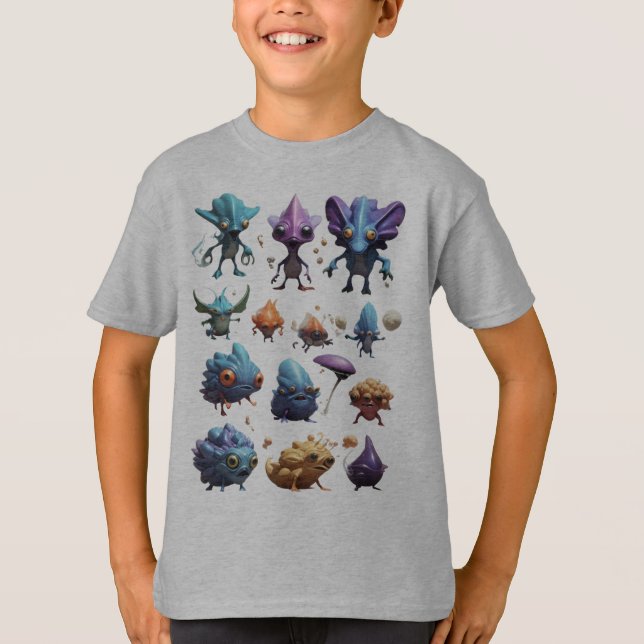 Cute Monster Bugs T-Shirt (Front)