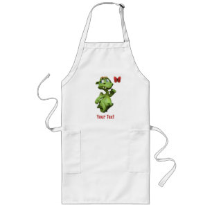 Cute Monster Butterfly Gift Long Apron
