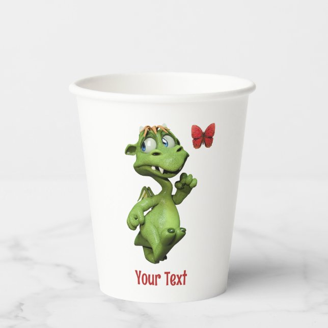 Cute Monster Butterfly Gift Paper Cups (Front)