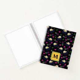 Cute Monster Car Trucks Race Pattern for Boys Notebook