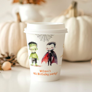 Cute Monster Costume party Halloween Paper Cups
