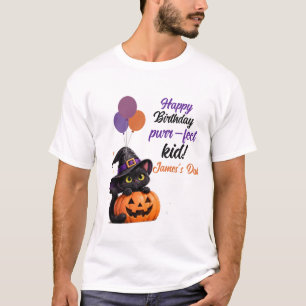 Cute Monster Dad Halloween Birthday T-Shirt